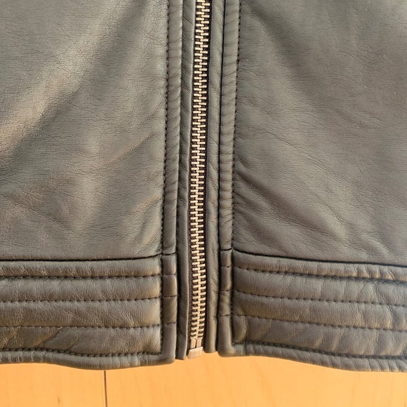 ZARA Boys Faux Leather Jacket Size 11-12 - Picture 5 of 9